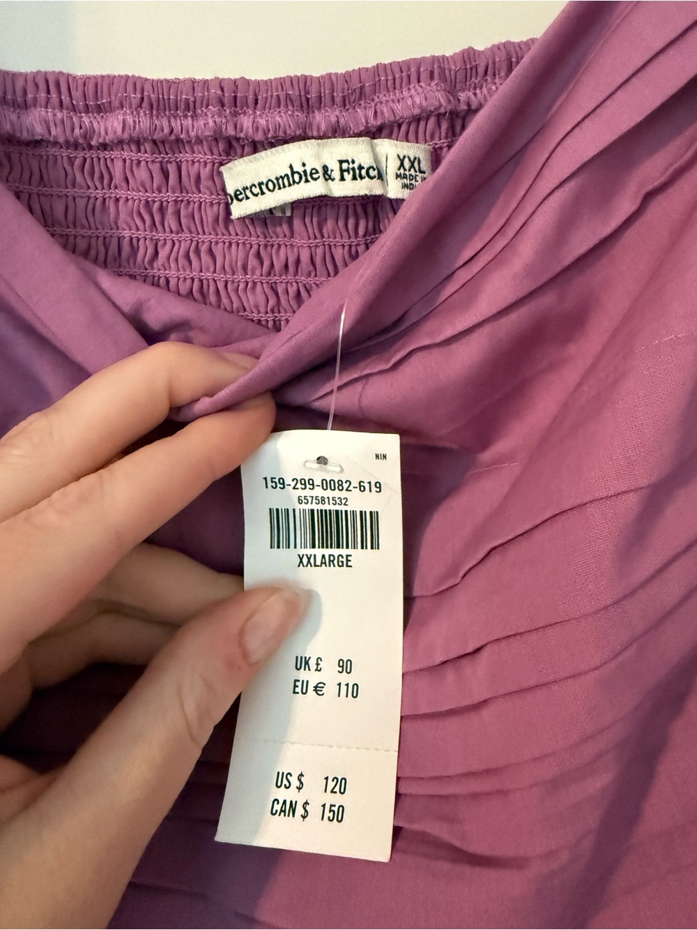 A&F Emerson Poplin Puff Sleeve Midi Dress - Picture 4 of 4
